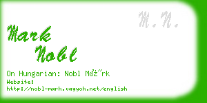 mark nobl business card